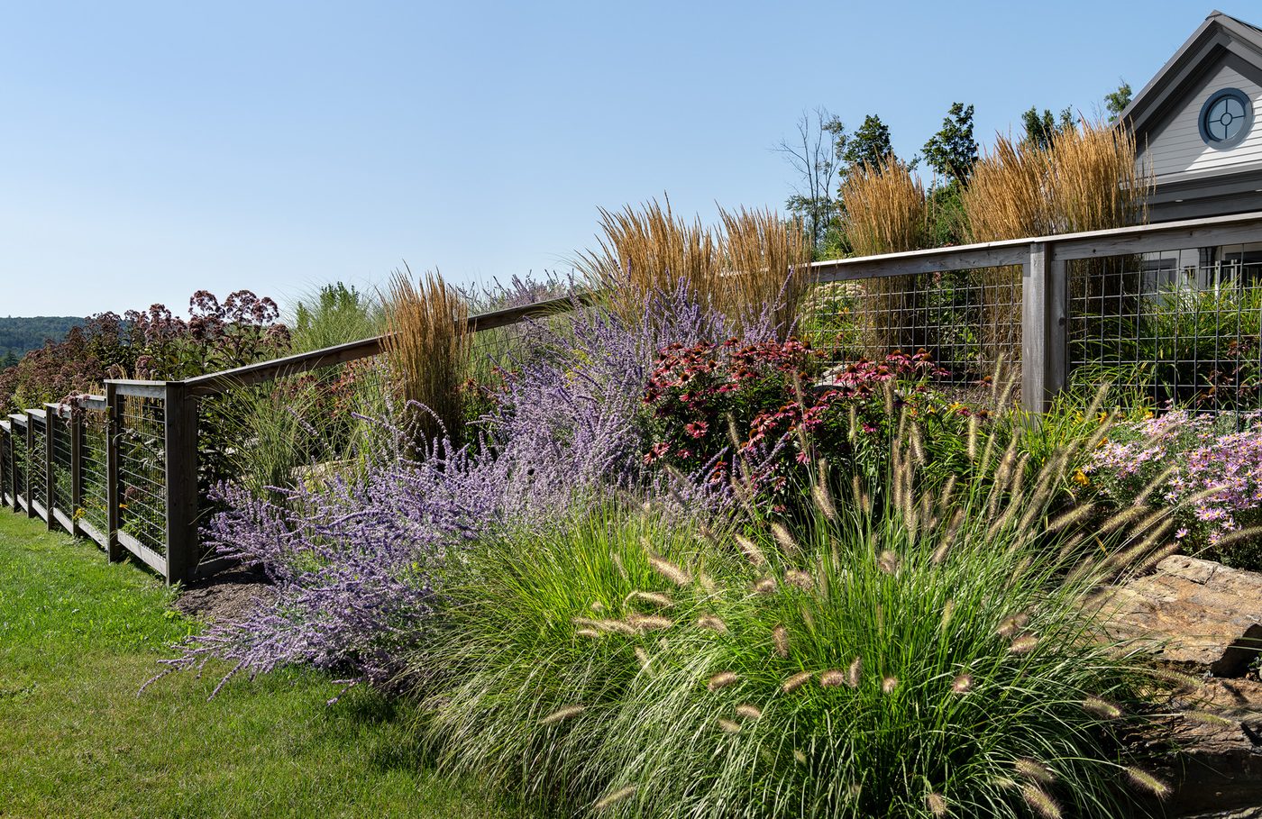 Service Area Grass border and hillside in the Berkshires