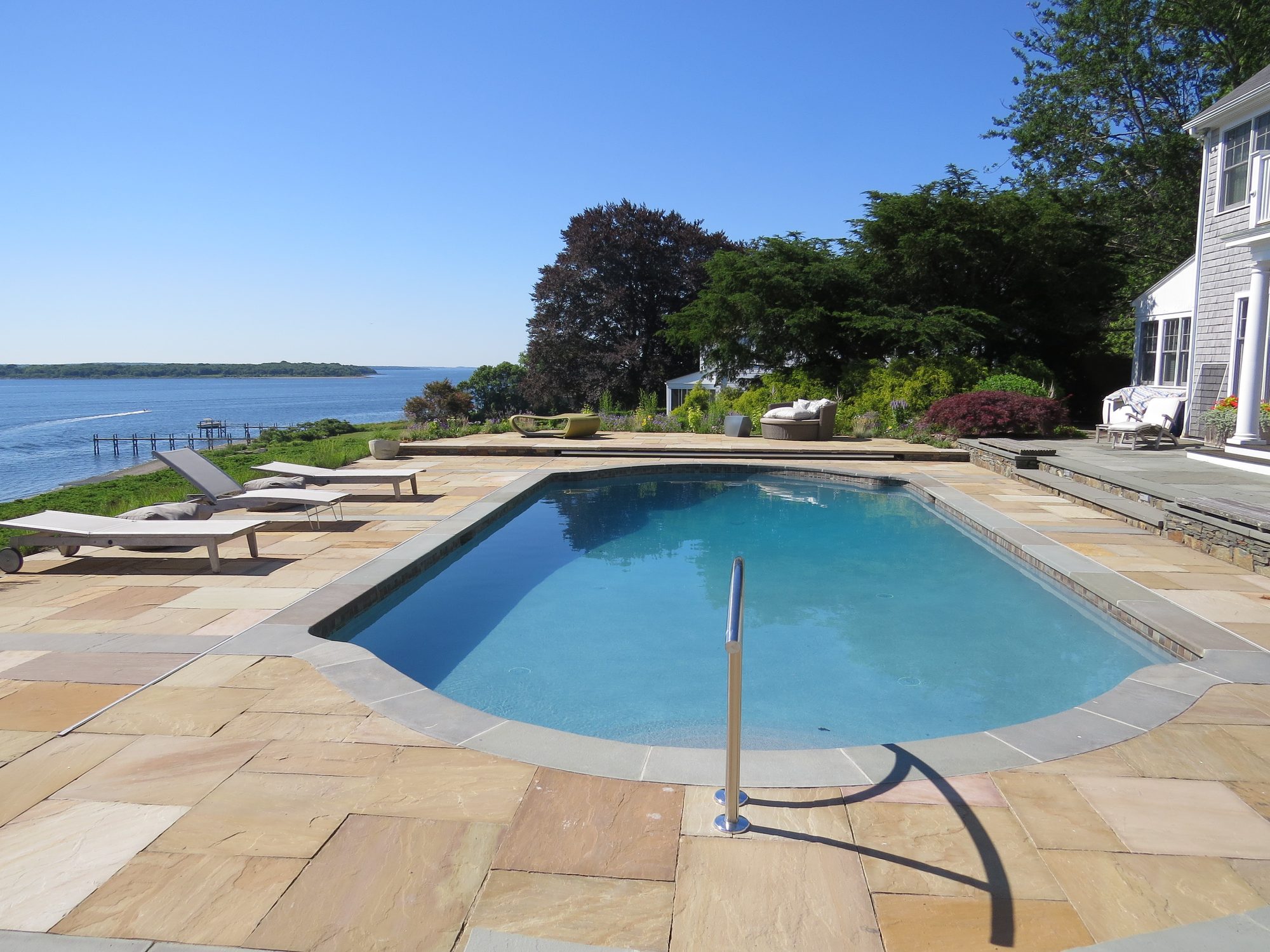 Service Area Waterfront property with pool and terrace