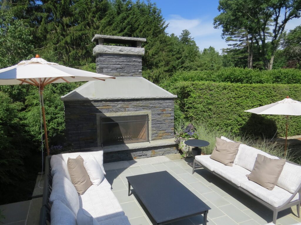 Portfolio Outdoor Stone Fireplace