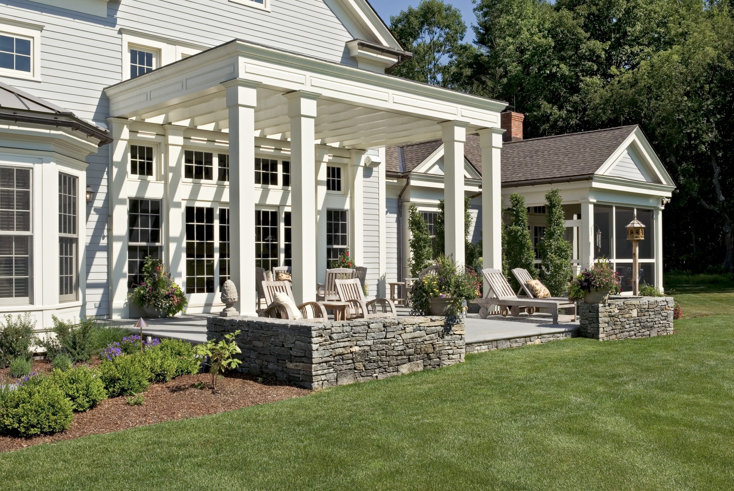 Home Pergola Terrace Dry Stone