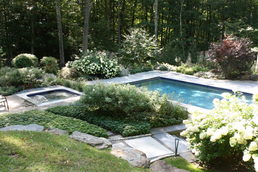 Portfolio Woodland Pool & Hydrangeas