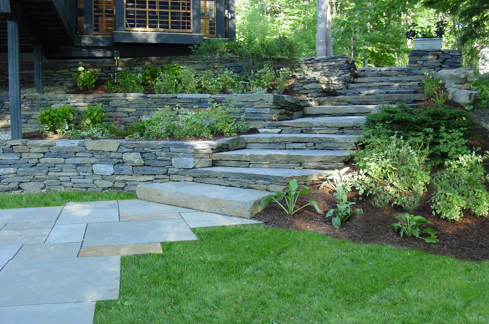 Home Stone Steps Dry Stack